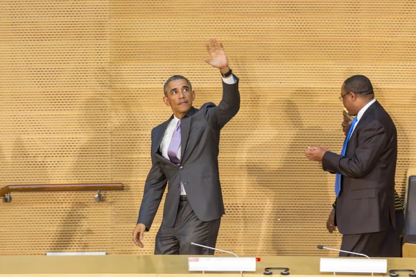 U.S. President Barack Obama makes his first presidential visit t — Stok fotoğraf