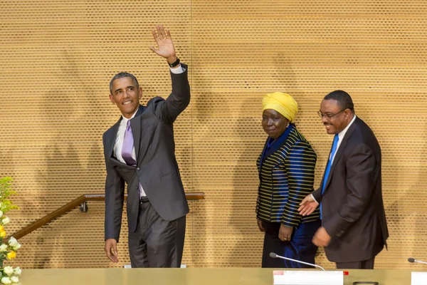 Presidente dos EUA Barack Obama faz sua primeira visita presidencial t — Fotografia de Stock