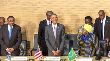 U.S. President Barack Obama makes his first presidential visit t