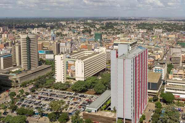 Vista aerea di Downtowm Nairobi — Foto Stock