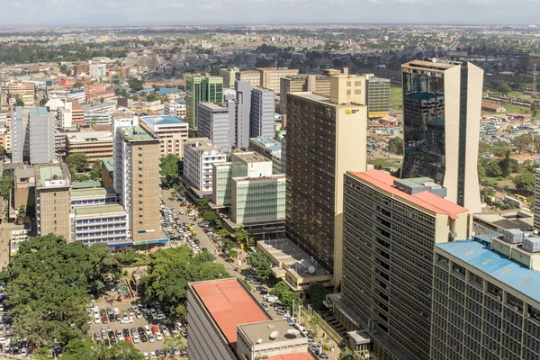 Flygfoto över Downtowm Nairobi — Stockfoto