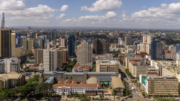 Vista aérea de Downtowm Nairobi — Fotografia de Stock