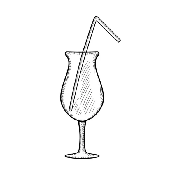 Gläser, Cocktail, Wein, Limonade — Stockvektor