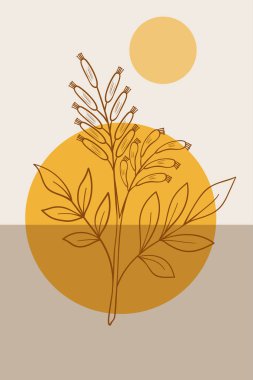 acı ahşap, soyut, poster, minimal dd ww bitki