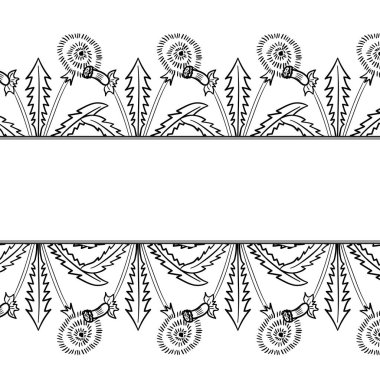 Karahindiba çerçeve kenarı dd ww bitki izol