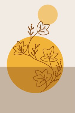 Calumba, soyut, poster, minimal dd ww bitkisi