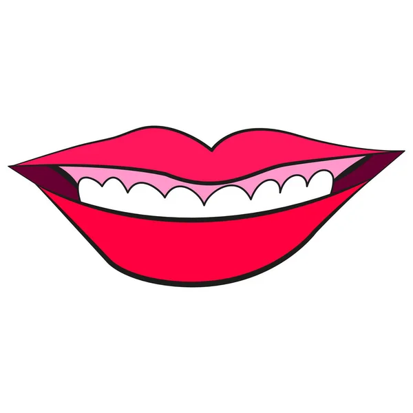 Kadınların dudak hareketleri 2 artb dd ww set — Stok Vektör