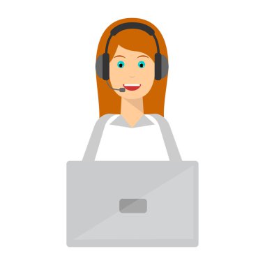 Genç adam ve kadın kulaklık takıyor.