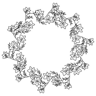 Calumba sınır çerçevesi dd ww bitki izol