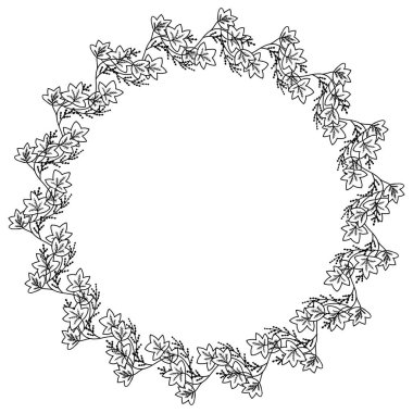 Calumba sınır çerçevesi dd ww bitki izol