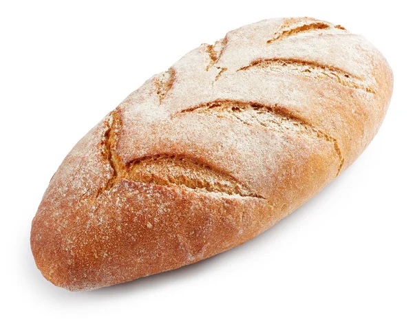 Frisches Brot isoliert auf weißem Hintergrund — Stockfoto