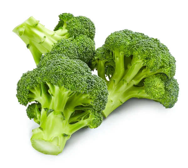 Broccoli izolat pe fundal alb — Fotografie, imagine de stoc