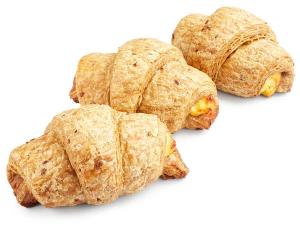 Salzige frische Croissants — Stockfoto