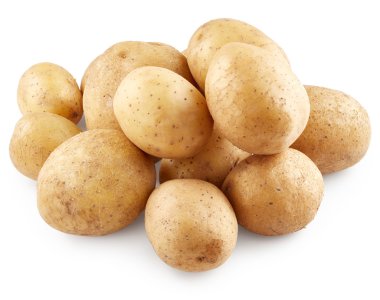 Temiz patates yığını