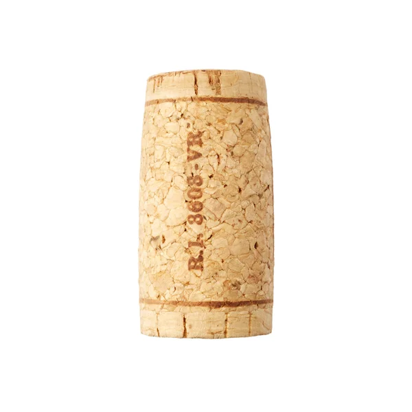 Víno cork izolovaných na bílém — Stock fotografie
