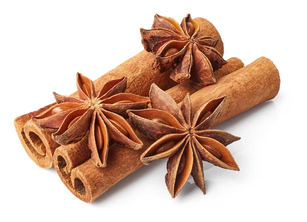 Cinnamon and stars anise — Stock Photo, Image