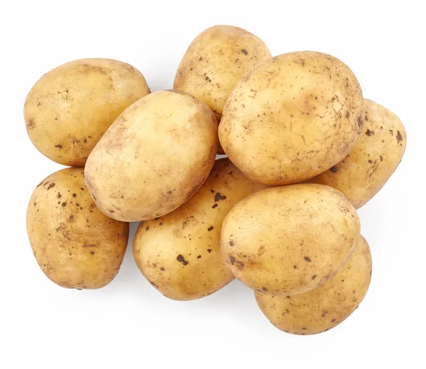 Pilha de batatas limpas — Fotografia de Stock