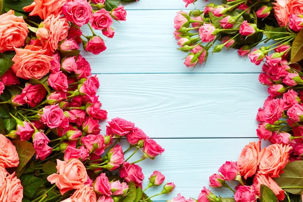 Gyönyörű rózsaszín rózsák — Stock Fotó