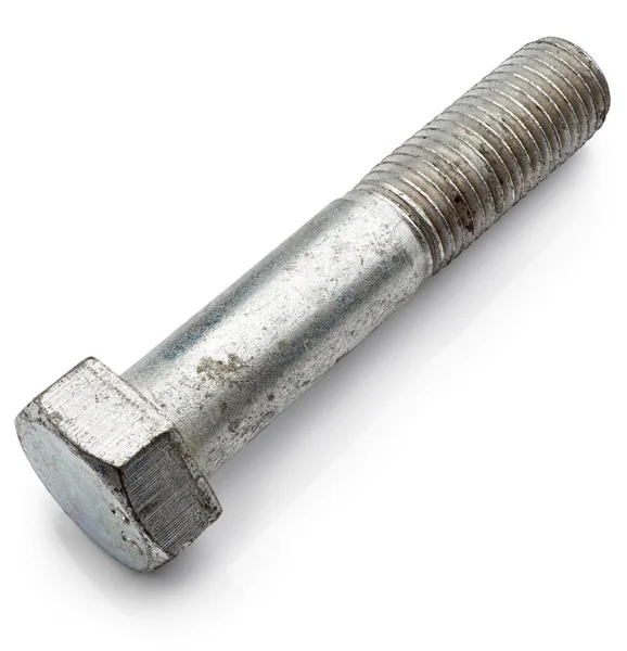 Iron bolt isolated — Stock Photo, Image
