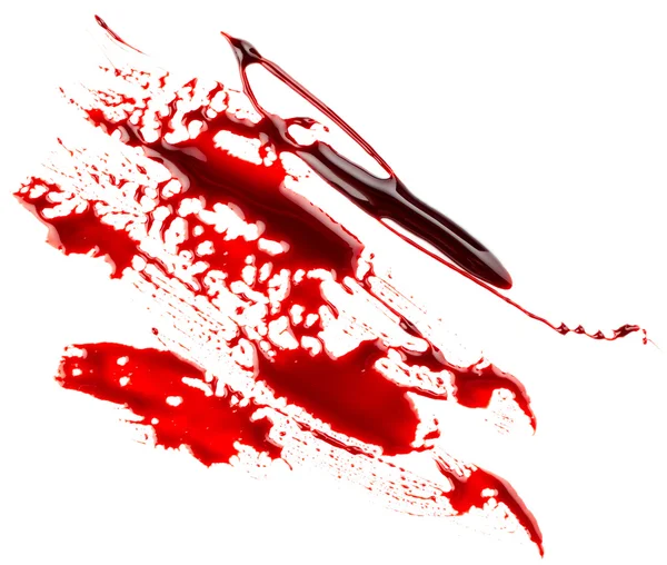 Bloodstains isolated on white — Stock Photo, Image