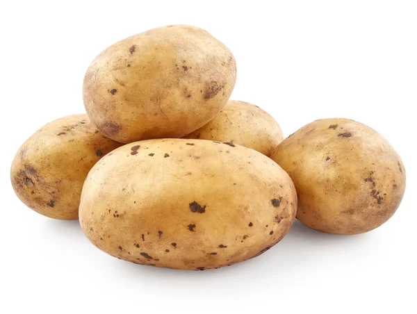 Cartofi izolați pe alb — Fotografie, imagine de stoc