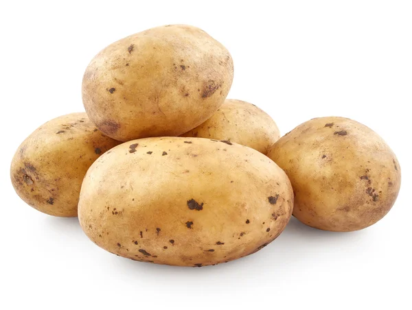 Potatis isolerad på vitt — Stockfoto