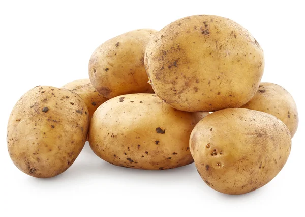 Potatis isolerad på vitt — Stockfoto