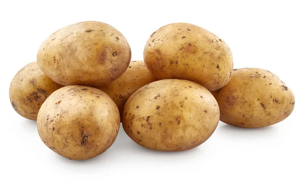 Ziemniaki odizolowane na białym — Zdjęcie stockowe