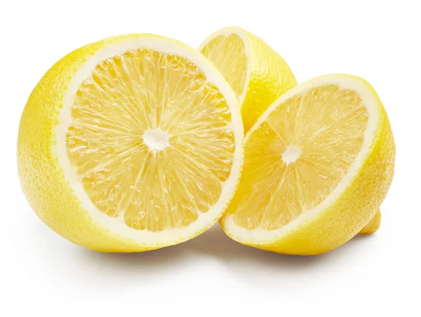 Limoni isolati su bianco — Foto Stock