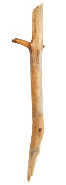 Wooden stick on white clipart