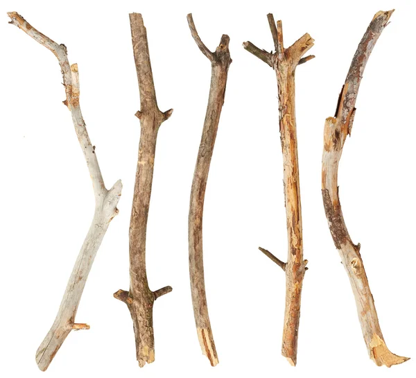 Wooden sticks on white — Stock Photo, Image