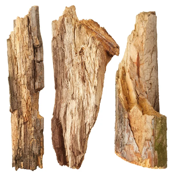 Holzteile auf weiß — Stockfoto