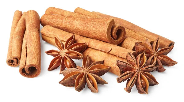 Star anise and cinnamon — Stock Photo, Image