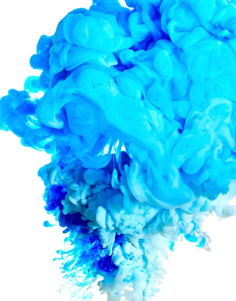 Splash of blue paint — стоковое фото