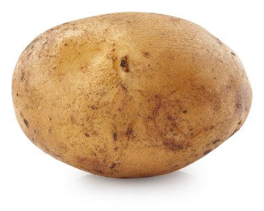 Arka plan üzerinde izole patates
