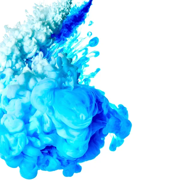 Splash of blue paint — Stock Photo, Image