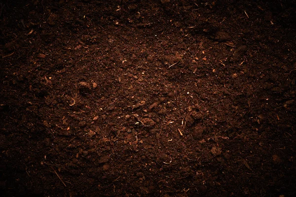 Dark Soil background — Stock Photo, Image