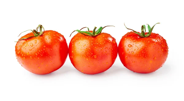 Three fresh tomatoes — Stock Photo, Image