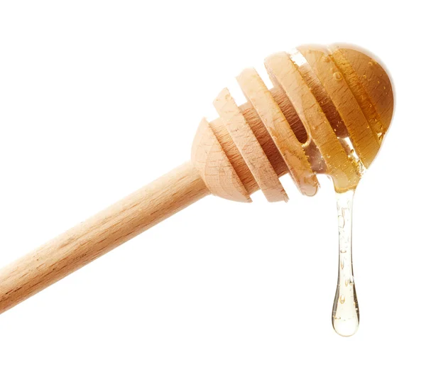 Trä honung stick — Stockfoto
