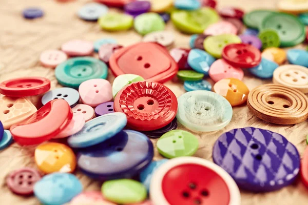 Colored buttons close up — Stock Photo, Image