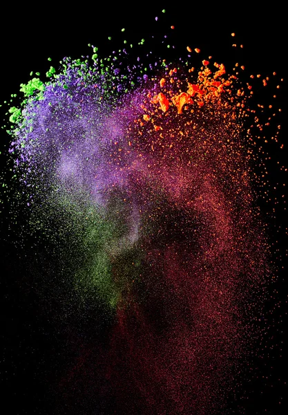 Splash of colorful powder — Stock Photo, Image