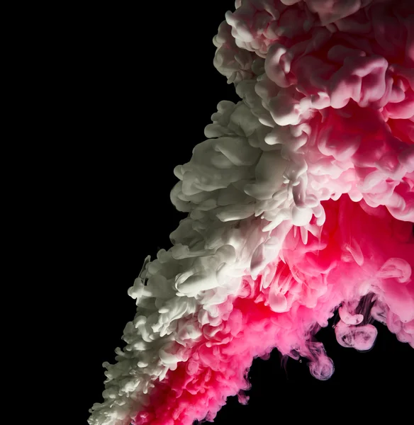 抽象的粉红色和白色的烟雾 — 图库照片