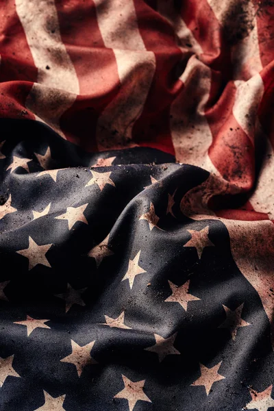 Dirty American flag background — Stock Photo, Image