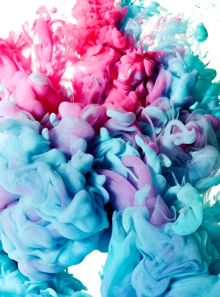 Abstract pink and blue smoke — Stock Photo, Image