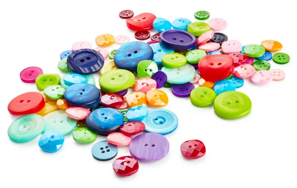 Botões redondos multicoloridos — Fotografia de Stock