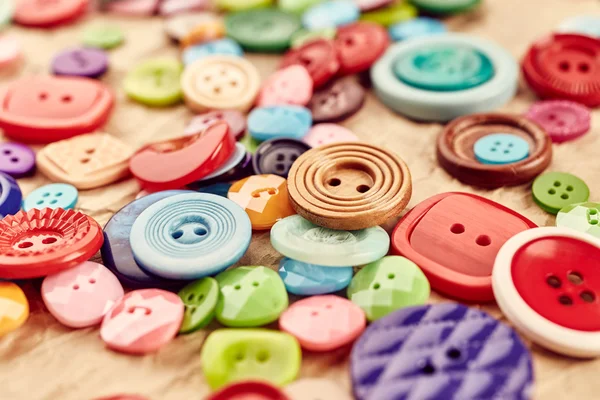 Colored buttons close up — Stock Photo, Image