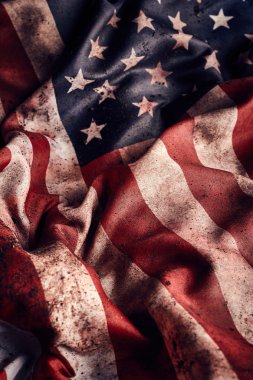 Grunge american flag background  clipart