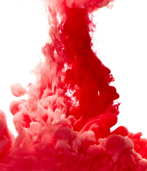 Salpicadura de pintura roja abstracta aislada — Foto de Stock