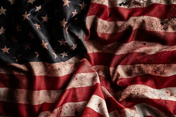 Grunge fondo de la bandera americana — Foto de Stock