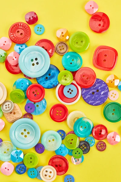 Buttons on yellow background — Stock Photo, Image